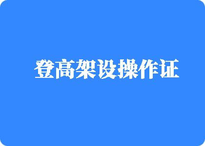 操屄视频小日本登高架设操作证